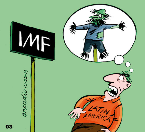 කාටූන් කියැවීම - ලොවටම ණය දෙන අරමුදල IMF