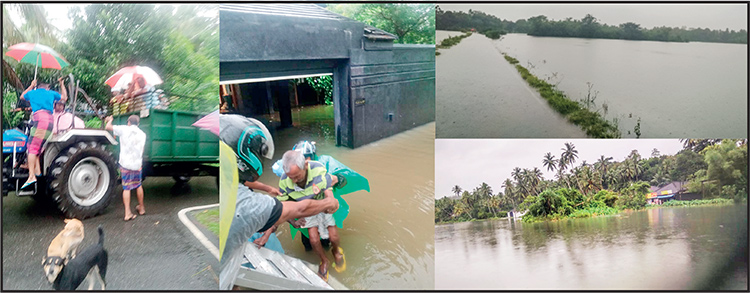 ජන ජීවිතයට නැහැ අස්වැසි - දිගටම වැටෙනව මහවැසි