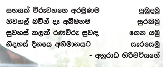ජාතික නිදහස අගයමු සරසමු